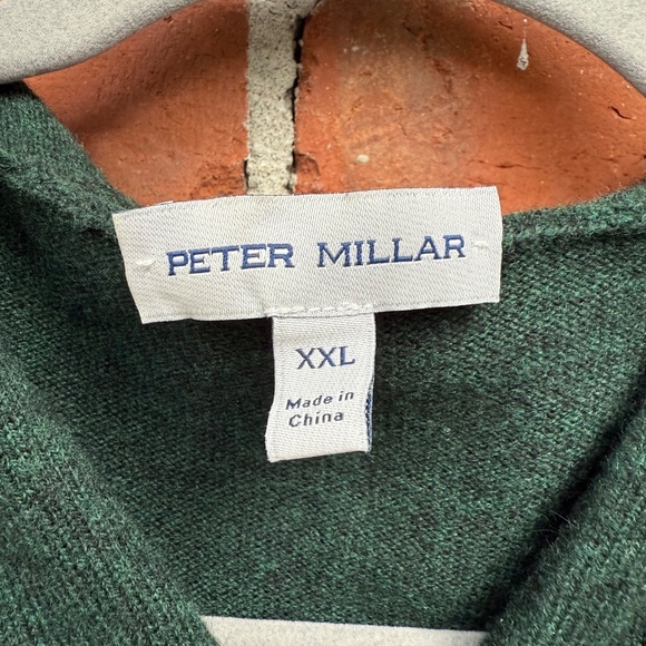 Peter Millar THE PLAYERS Wool Cashmere Hoodie Popover Sweater TPC XXL‎ - Picture 5 of 9